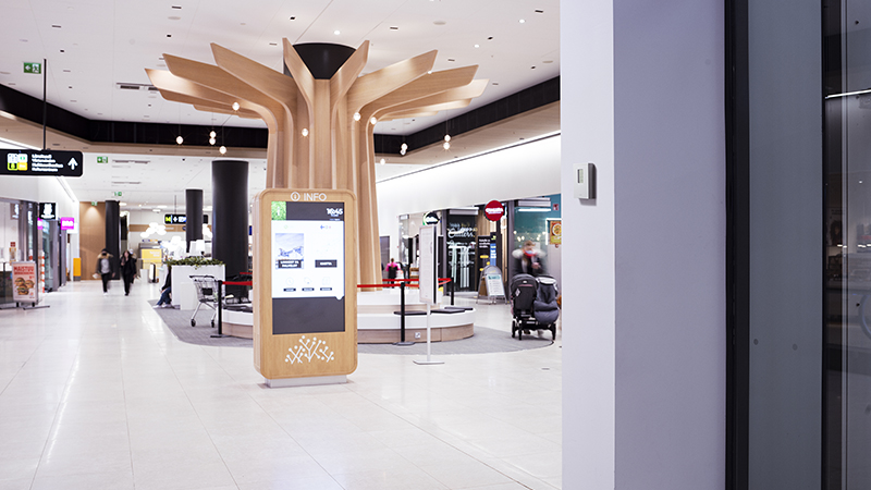 HVAC device in mall