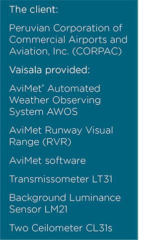 Lima International Airport expands confidently with a comprehensive AviMet RVR and AviMet AWOS solution