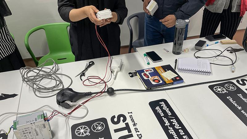 Devices on planning table