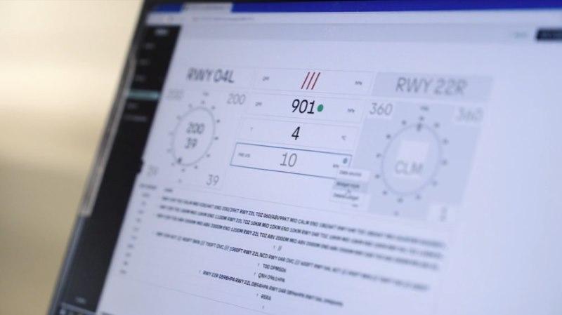AviMet user interface on laptop
